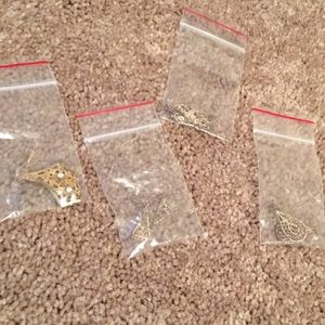 Four vintage earrings